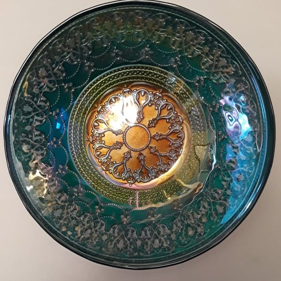 GRATEFUL DEAD Other - COLORFUL GLASS TRINKET OR CANDY DISH TIE DYE COLORS ON FRONT ALL GLASS - 2 of 3